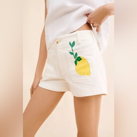 Anthropologie Pants - Maeve Anthropologie Colette Limoncello Lemon Shorts